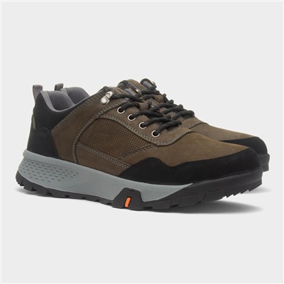 Trek Mens Grey Lace Up Suede Shoe