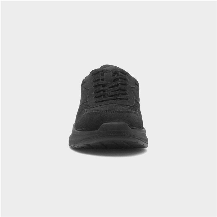 Wood Mens Black Lace Up Shoe