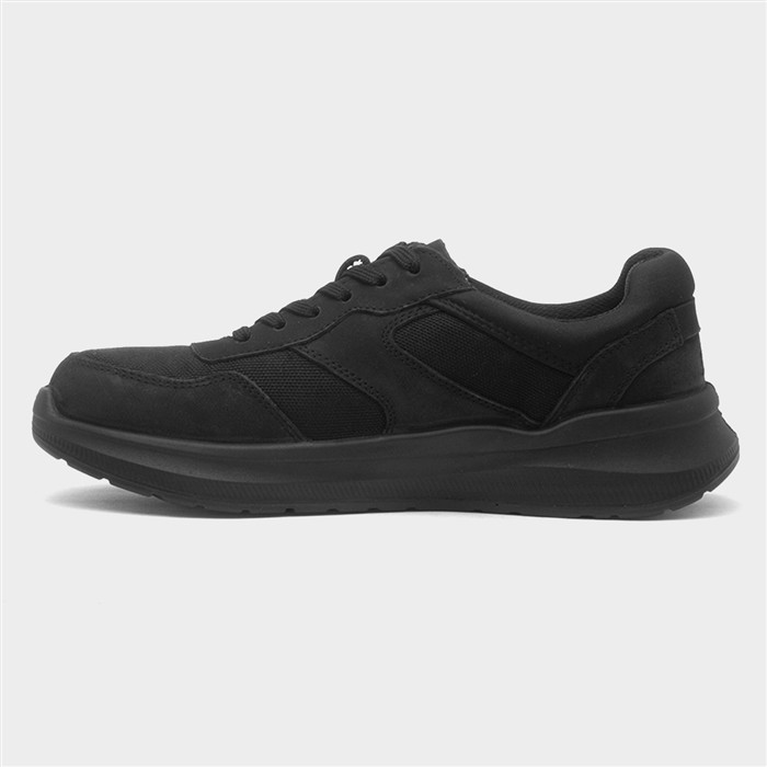 Wood Mens Black Lace Up Shoe