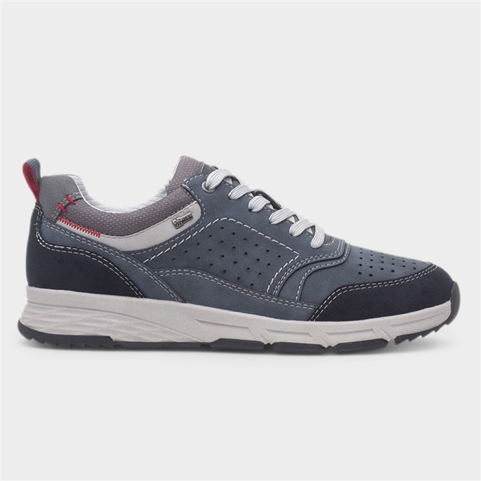 Nicholas Mens Navy Casual Lace Up Shoe