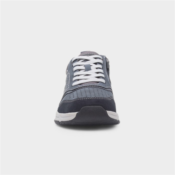Nicholas Mens Navy Casual Lace Up Shoe