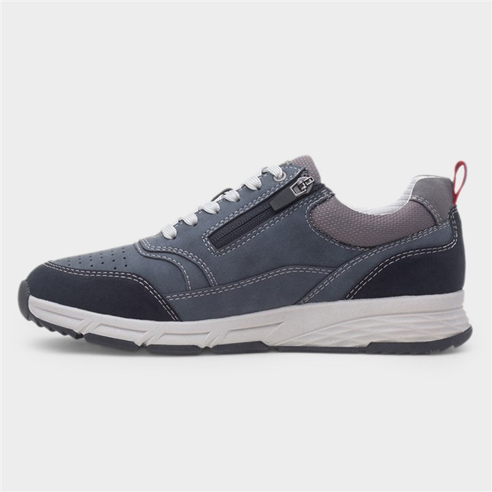 Nicholas Mens Navy Casual Lace Up Shoe