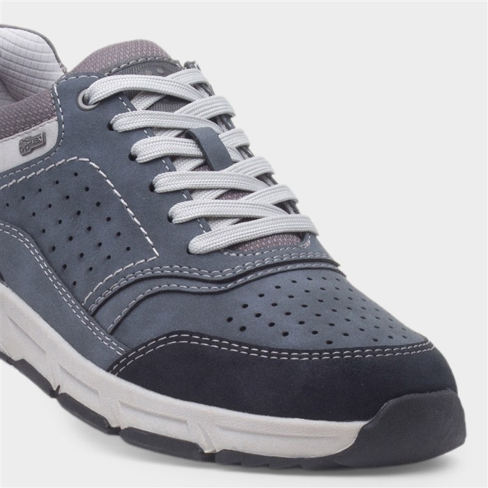 Nicholas Mens Navy Casual Lace Up Shoe