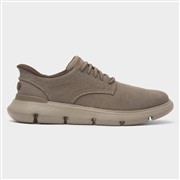 Skechers Slip Ins Garza Mens Dark Taupe Vegan Shoe (Click For Details)