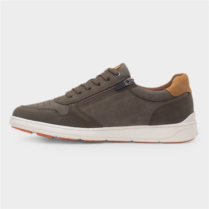 Connor Mens Khaki Casual Lace Up Shoe