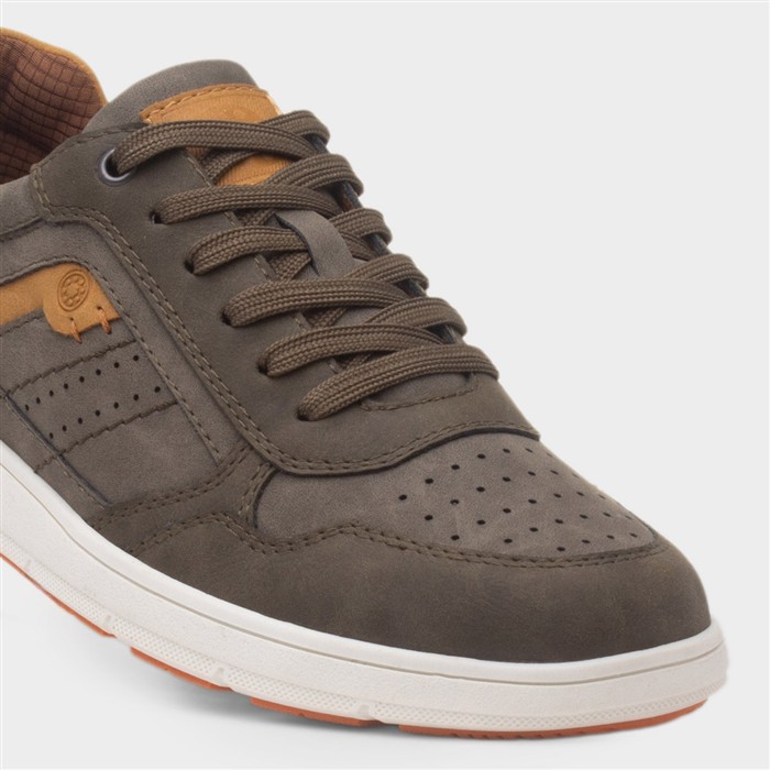 Connor Mens Khaki Casual Lace Up Shoe