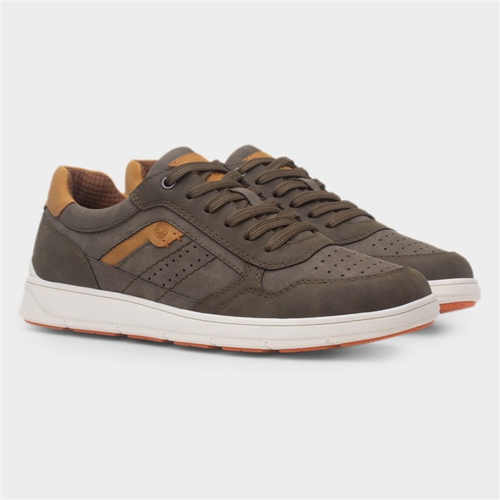 Connor Mens Khaki Casual Lace Up Shoe