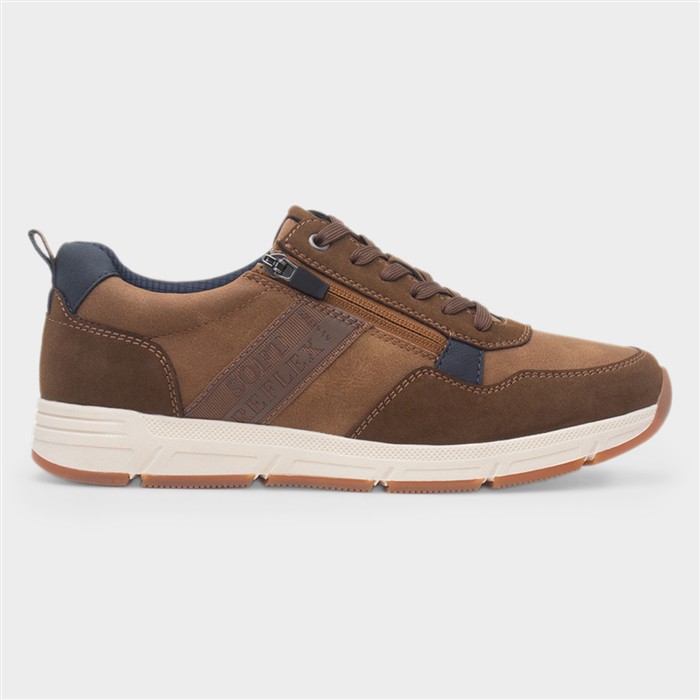 Terry Mens Tan Lace Up Wide Fit Shoe