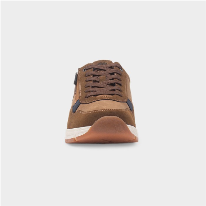 Terry Mens Tan Lace Up Wide Fit Shoe