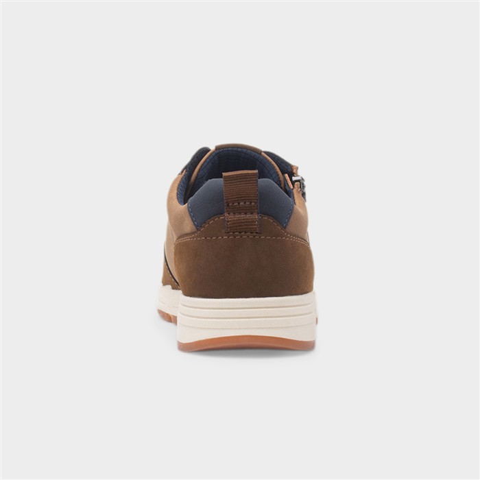 Terry Mens Tan Lace Up Wide Fit Shoe