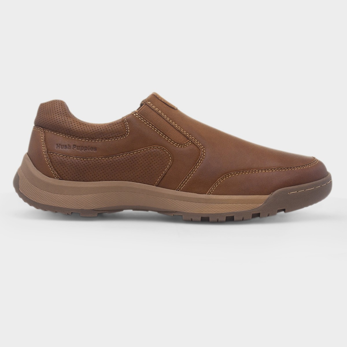 Otto Mens Tan Wider Fit Shoe