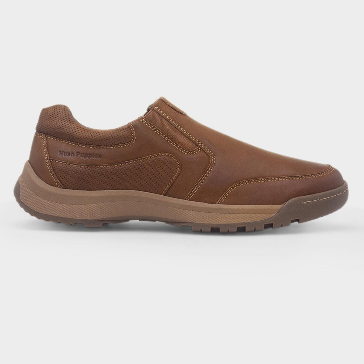 Otto Mens Tan Leather Wider Fit Shoe