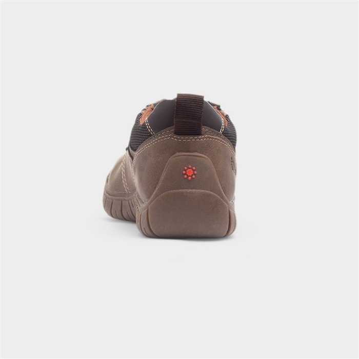 Nigel Mens Taupe Lace Up Casual Shoe