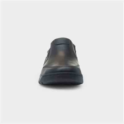 Otto Mens Black Wider Fit Shoe