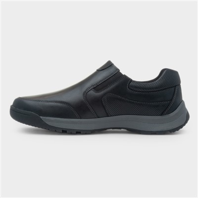 Otto Mens Black Wider Fit Shoe