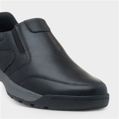 Otto Mens Black Wider Fit Shoe