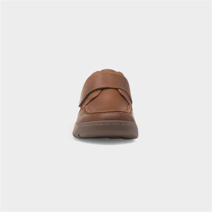 Chad Mens Tan Wide Fit Leather Shoe