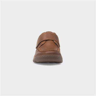 Chad Mens Tan Wide Fit Leather Shoe