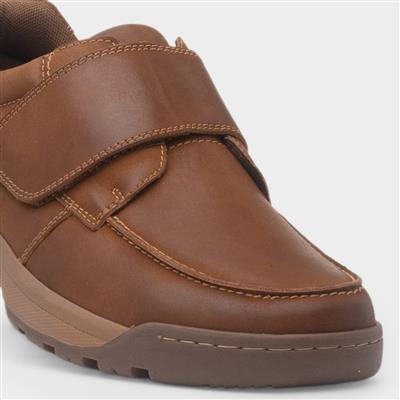Chad Mens Tan Wide Fit Leather Shoe