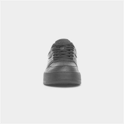Gallagher Mens Black Flat Lace Up Shoe