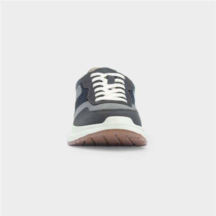Wood Mens Grey Casual Chunky Lace Up Shoe