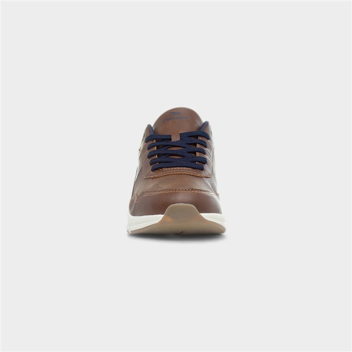 Diego Mens Tan Lace Up Casual Shoe