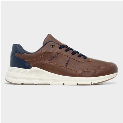 Diego Mens Tan Lace Up Casual Shoe