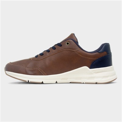 Diego Mens Tan Lace Up Casual Shoe