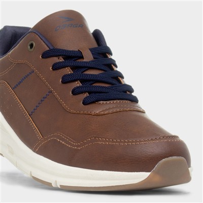 Diego Mens Tan Lace Up Casual Shoe
