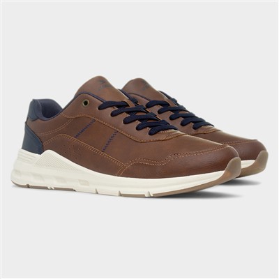 Diego Mens Tan Lace Up Casual Shoe