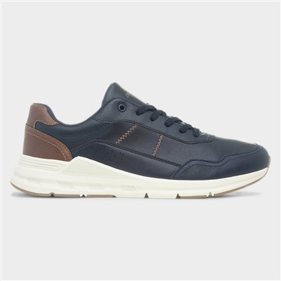 Diego Mens Navy Lace Up Casual Shoe