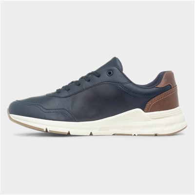 Diego Mens Navy Lace Up Casual Shoe