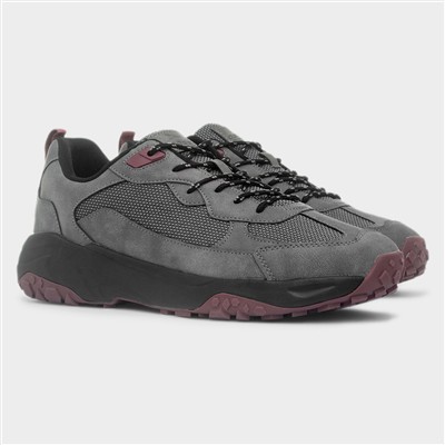 Didier Mens Grey Lace Up Shoe