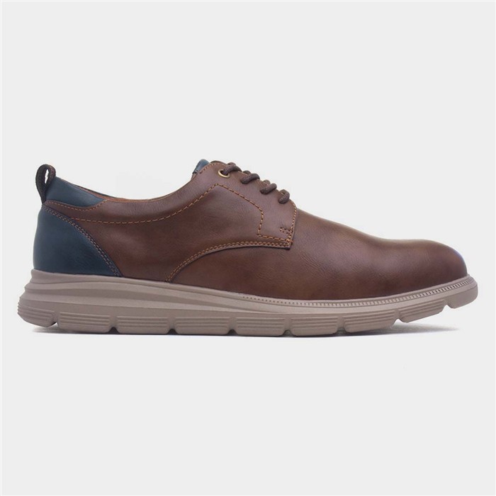 Tristan Mens Tan Lace Up Casual Shoe