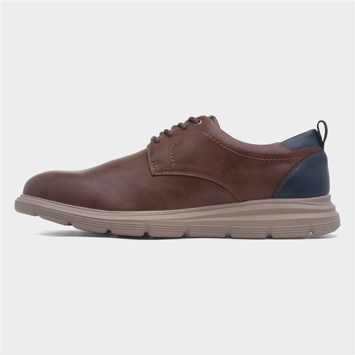 Tristan Mens Tan Lace Up Casual Shoe