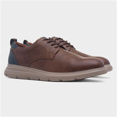 Tristan Mens Tan Lace Up Shoe