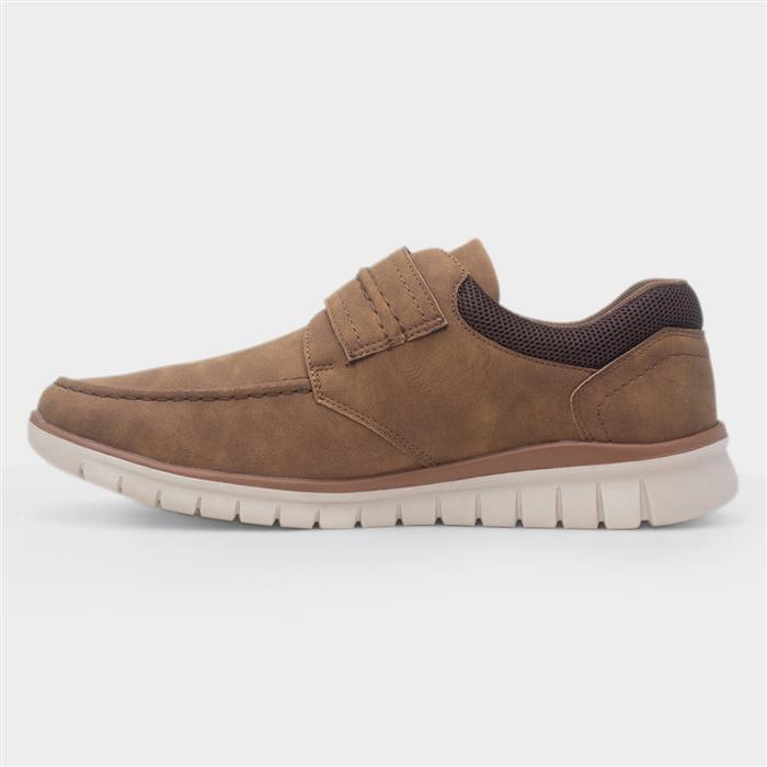 Jeffrey Mens Light Brown Casual Shoe