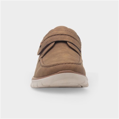 Jeffrey Mens Light Brown Casual Shoe