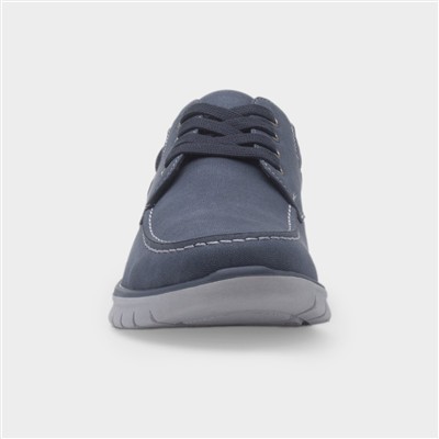 James Mens Navy Lace Up Shoe