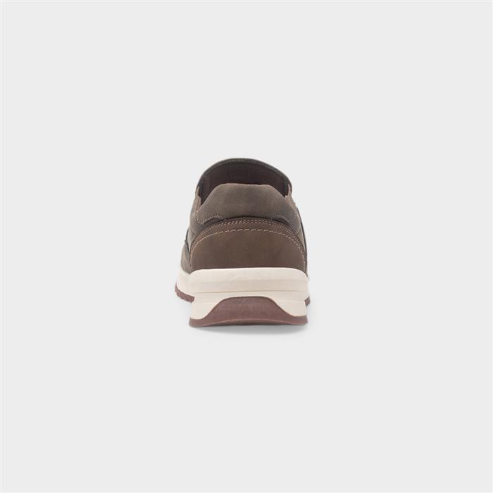 Robbie Mens Taupe Slip On Casual Shoe