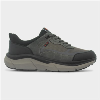 Dan Mens Grey Lace Up Chunky Casual Shoe