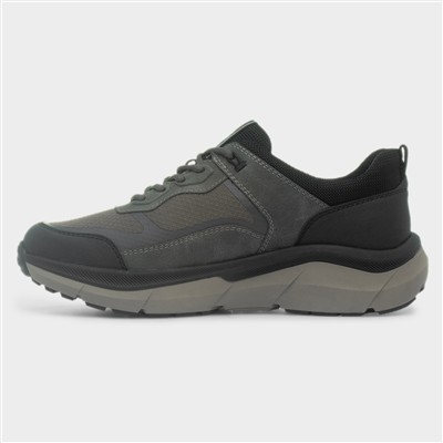 Dan Mens Grey Lace Up Chunky Casual Shoe