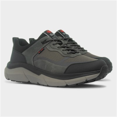 Dan Mens Grey Lace Up Chunky Casual Shoe