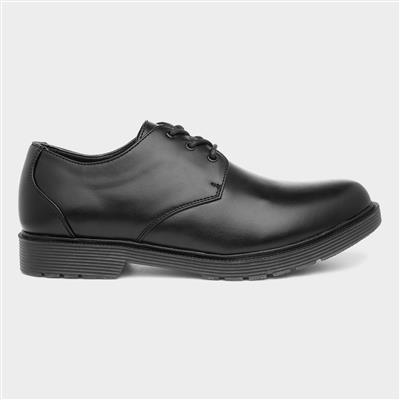 Bertie Mens Black Plain Lace Up Shoe