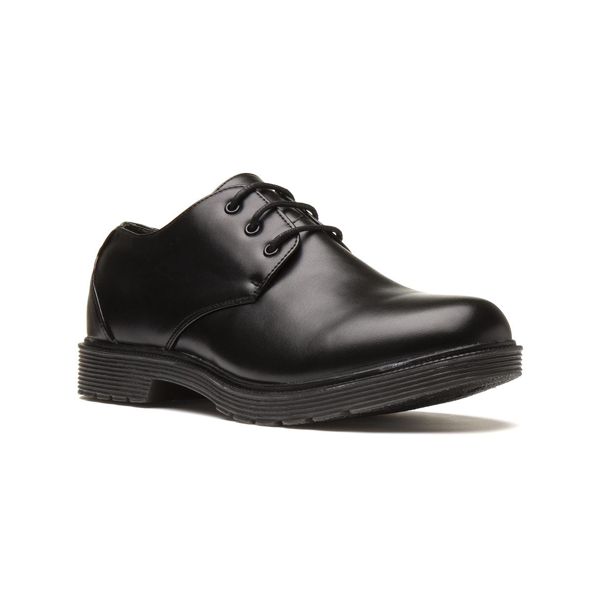 Beckett Mens Black Plain Lace Up Shoe 