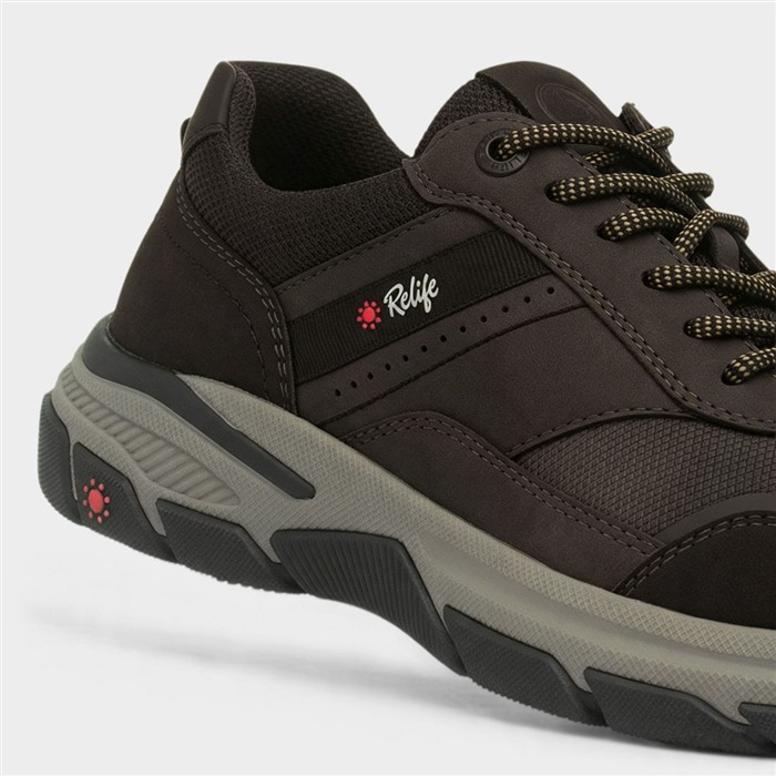 Craig Mens Dark Brown Lace Up Casual Shoe