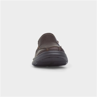 Bradley Step Mens Brown Casual Leather Shoe