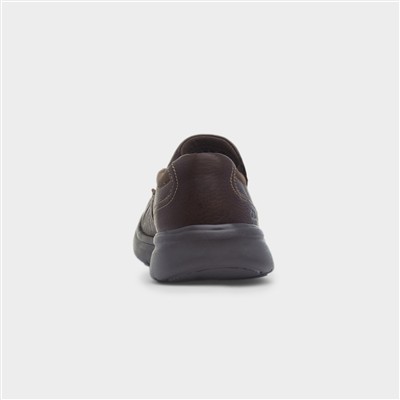 Bradley Step Mens Brown Casual Leather Shoe