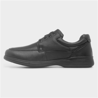Duke Mens Black Lace Up Leather Shoe