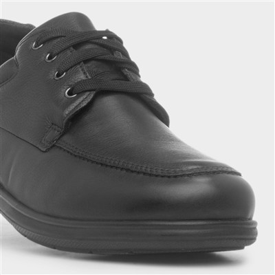 Duke Mens Black Lace Up Casual Shoe